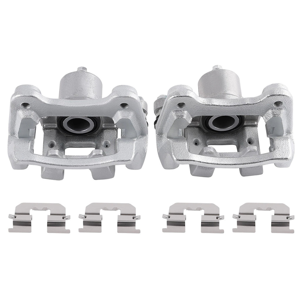 Pair of Rear Brake Calipers with Brackets for Hyundai Sonata Kia Optima (2011–2015)
