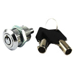 Zinc Alloy 19mm Tubular Push Lock for LED Advertising Console