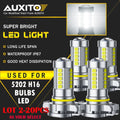 2X AUXITO LED Fog Driving Light Bulbs 5202 H16 6500K for