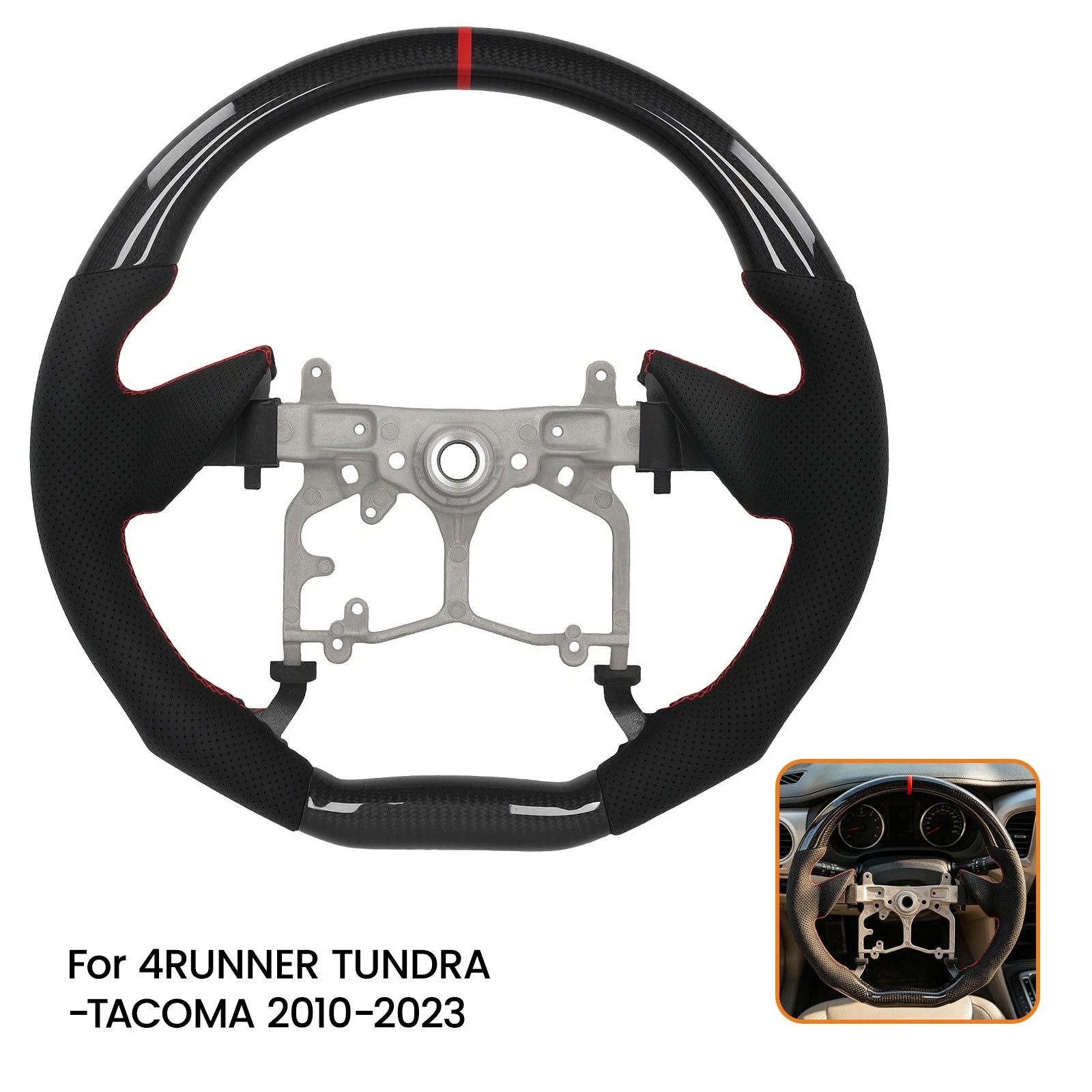 Carbon Fiber Steering Wheel for Toyota 4Runner Tacoma Tundra (2010–2023)