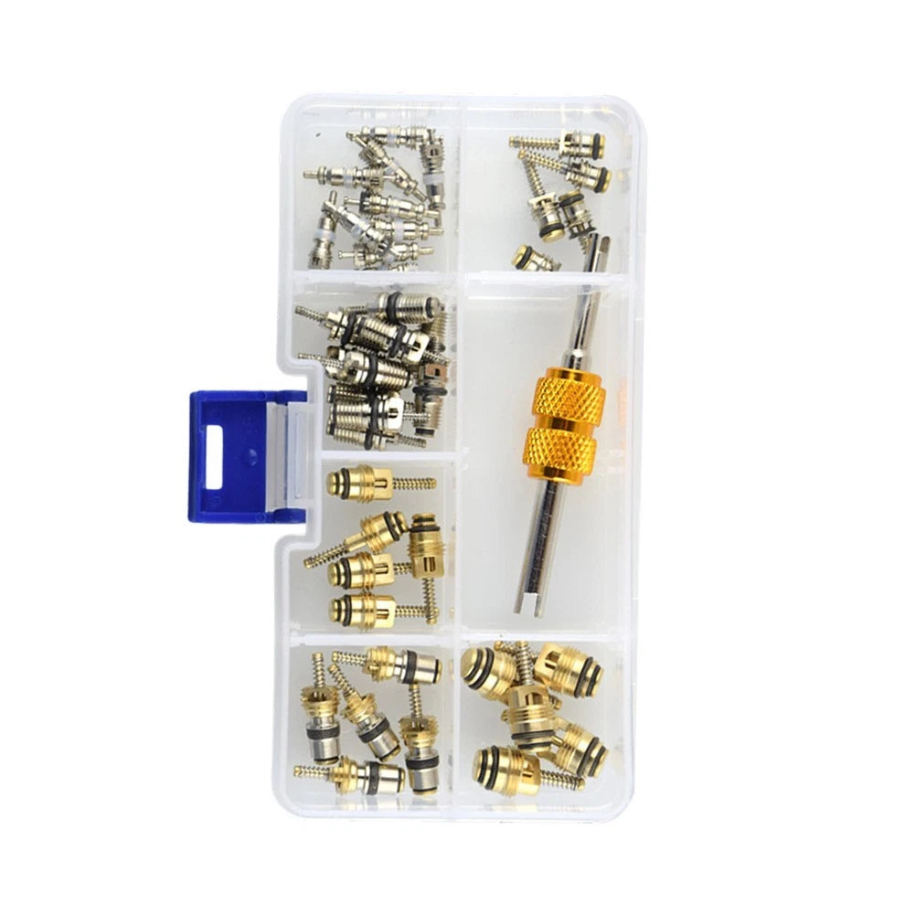 Set of 50 AC Valve Core Repair Kit for R12 R134a