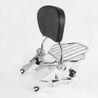 Sissy Bar Luggage Rack Backrest Docking Kit for Harley Touring (2014–2024) Chrome