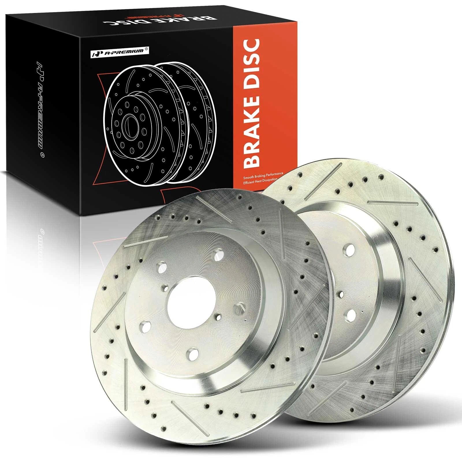 Rear Drilled Brake Rotors for Subaru Forester (2019–2021)