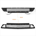 Honeycomb Mesh Front Lower Bumper Grille Frame w/LED DRL for Ford Mustang (2015–2017)