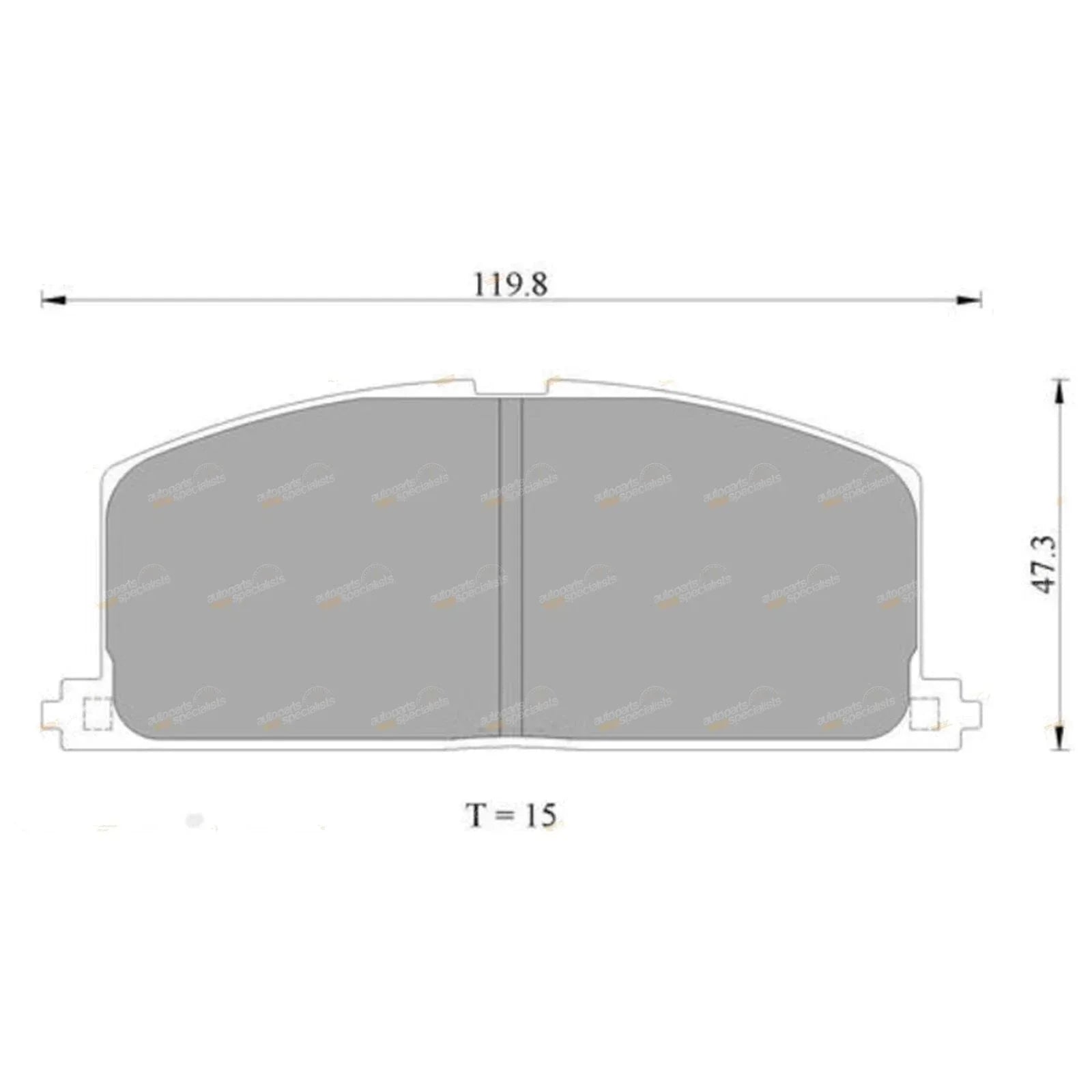 Front Disc Brake Pad Set for Toyota MR2 AW11 (1987–1990)