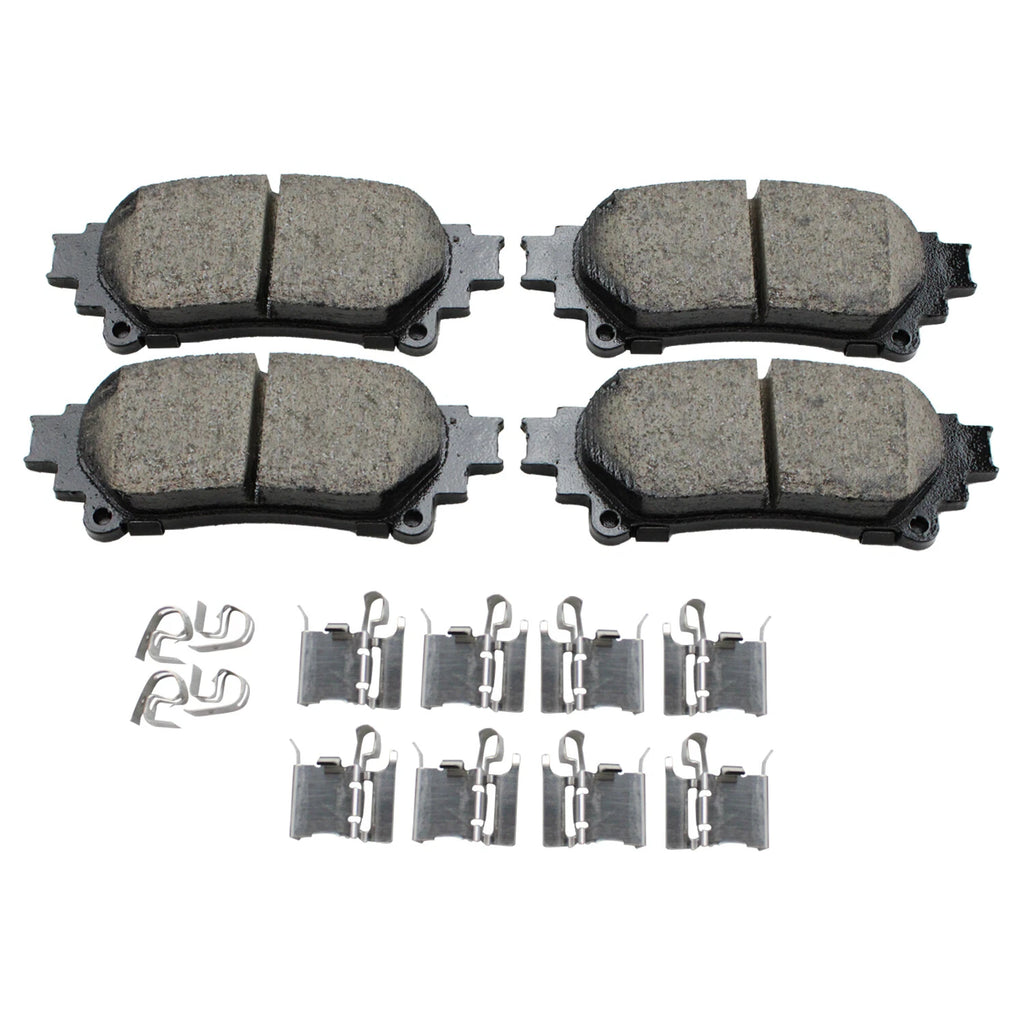 Set of 4 Akebono ProACT Rear Ceramic Brake Pads for GS350 GS450h IS300 Prius V Sienna (2010–2020)