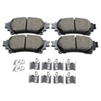 Set of 4 Akebono ProACT Rear Ceramic Brake Pads for GS350 GS450h IS300 Prius V Sienna (2010–2020)
