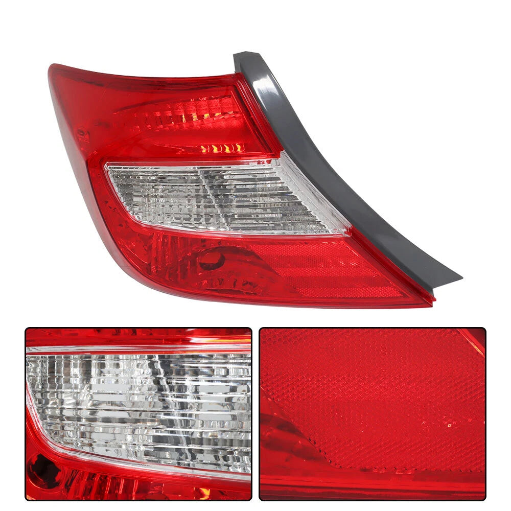 Tail Light Assembly for Honda Civic (2012) Left Driver Rear Halogen