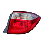 Replacement Passenger Side Outer Tail Light Assembly for 2014-2016 Toyota Corolla