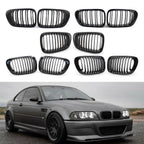 Pair Front Kidney Grille for BMW 3 Series E46 (1998–2006) M3 Coupe