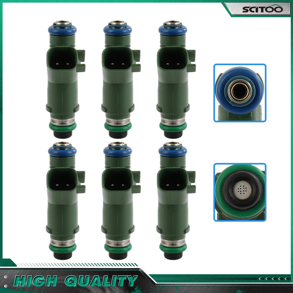 Set of 6 Fuel Injectors for Jaguar X-Type 3.0L 2002–2008, 2.5L 2002–2005