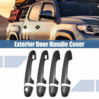 8pcs Door Handle Cover for Toyota Tacoma (2016–2021) Carbon Fiber Pattern Black
