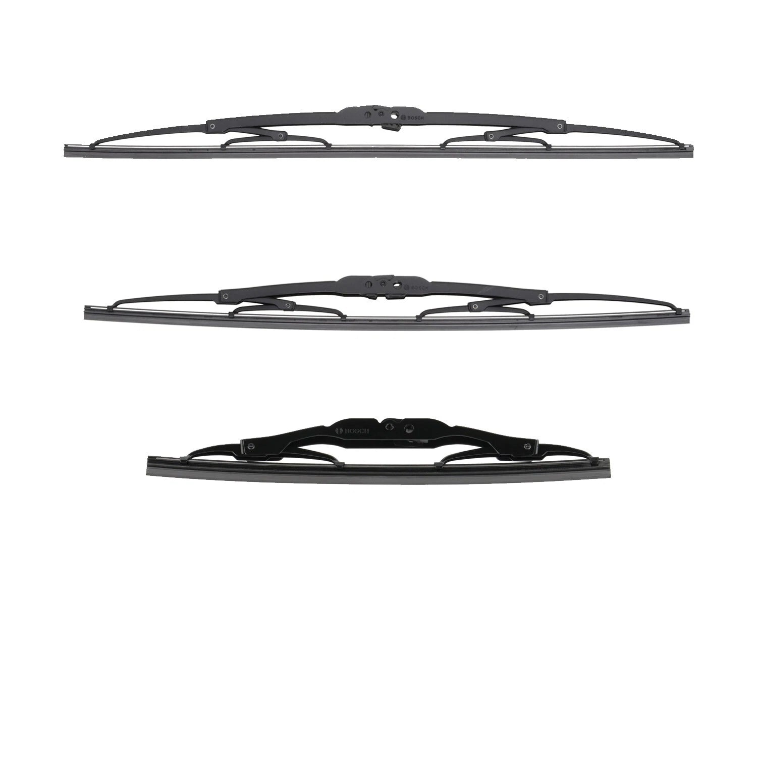 3pc Wiper Blade Kit for Bosch Micro Edge (Front LH 20", RH 18", Rear 10")