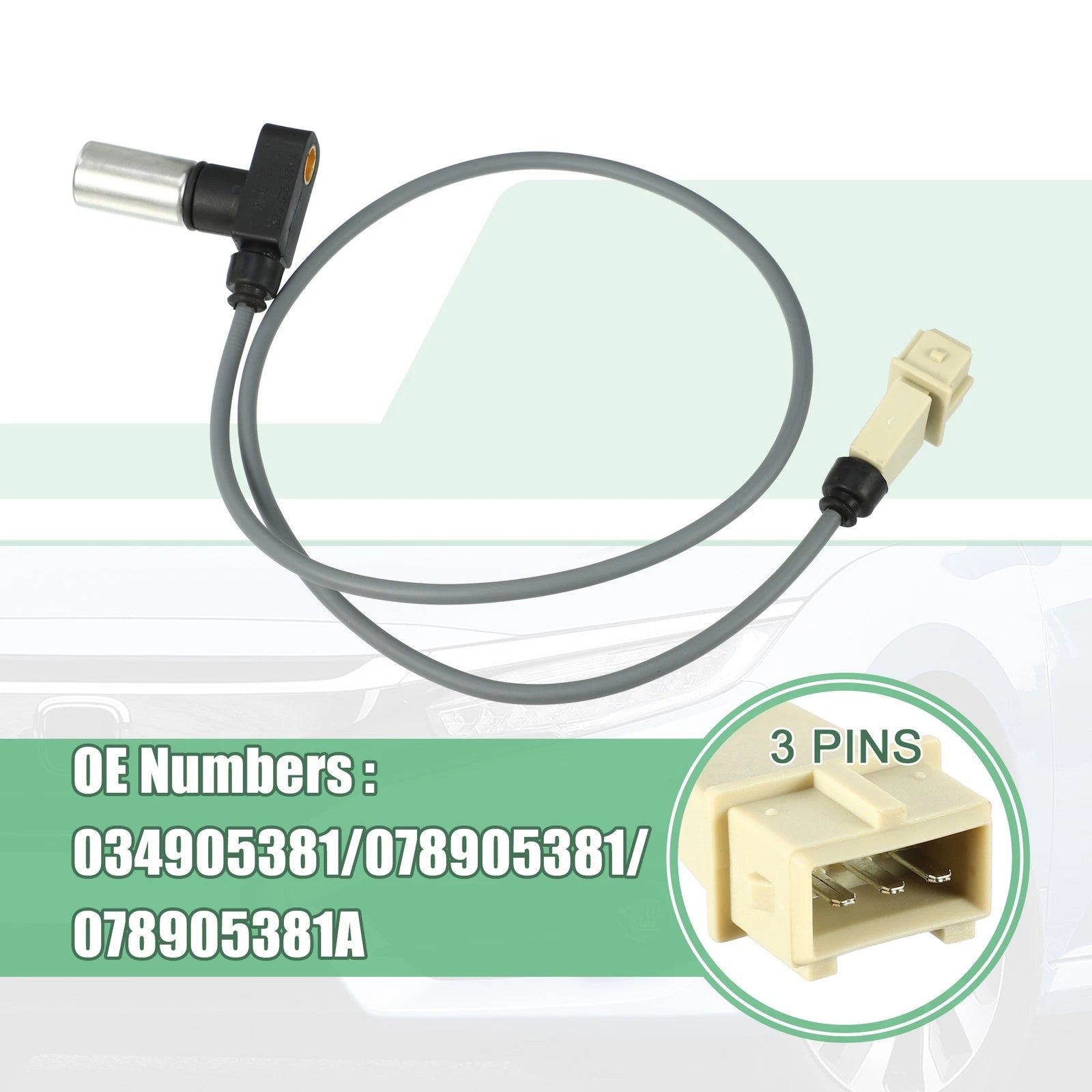 Crankshaft Position Sensor No. 034905381/078905381 for Audi 5000 (1985–1988)