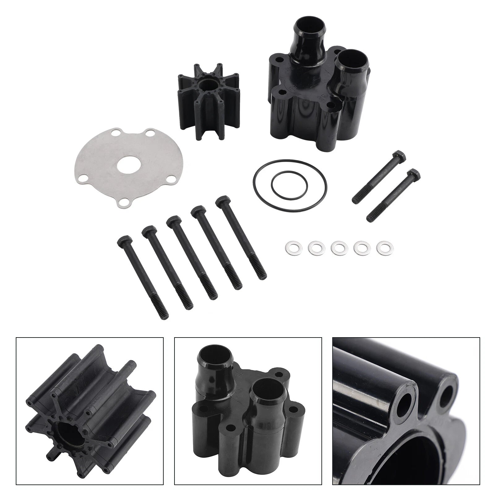 Water Pump Impeller Kit for Mercury (46-807151A14, 46-807151A7, Sierra 18-3150)