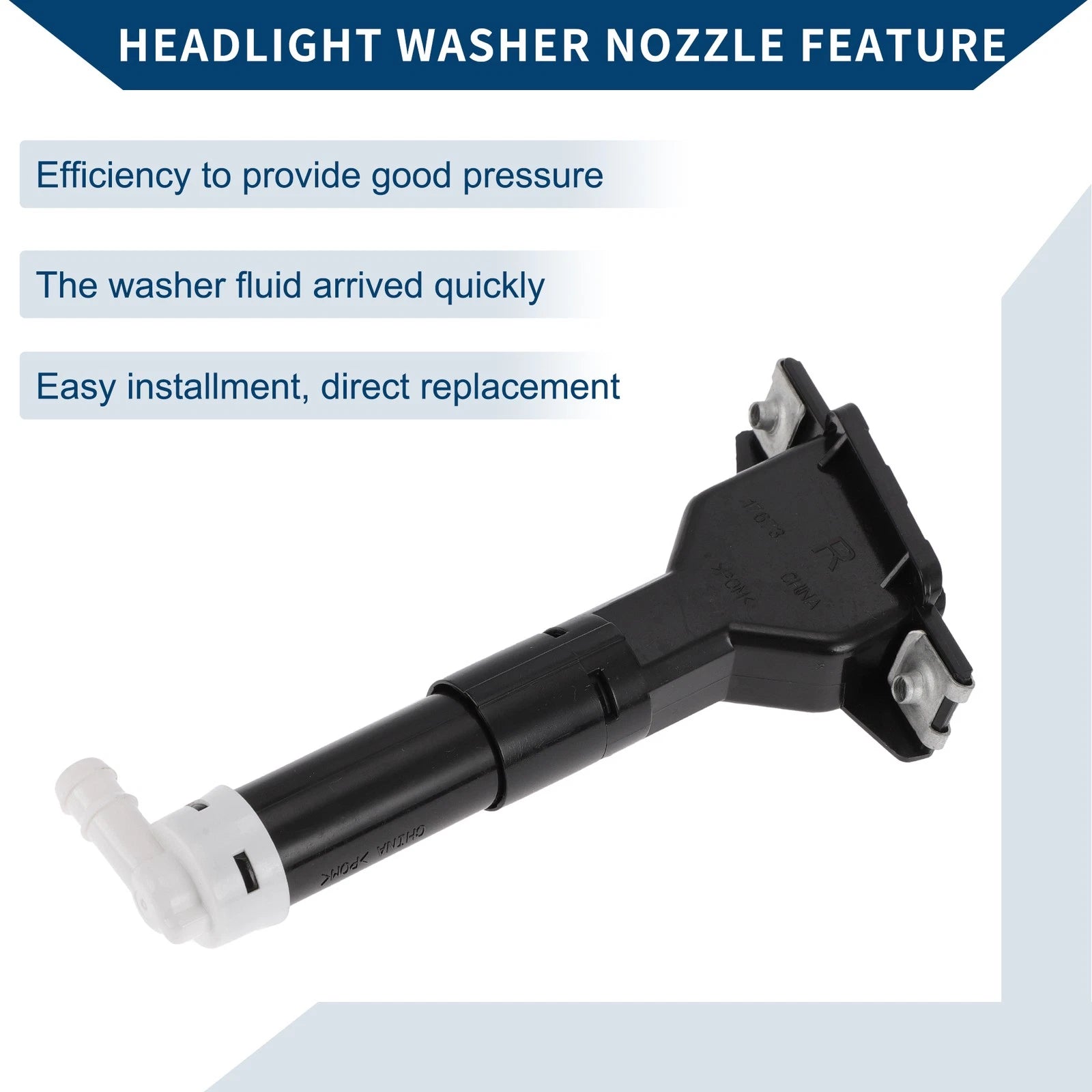 Front Passenger Side Headlight Washer Nozzle for Honda Civic (2005–2011) 1pc