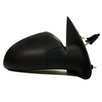 Replacement Black Textured Passenger Side Manual Door Mirror (See Fitment Chart)