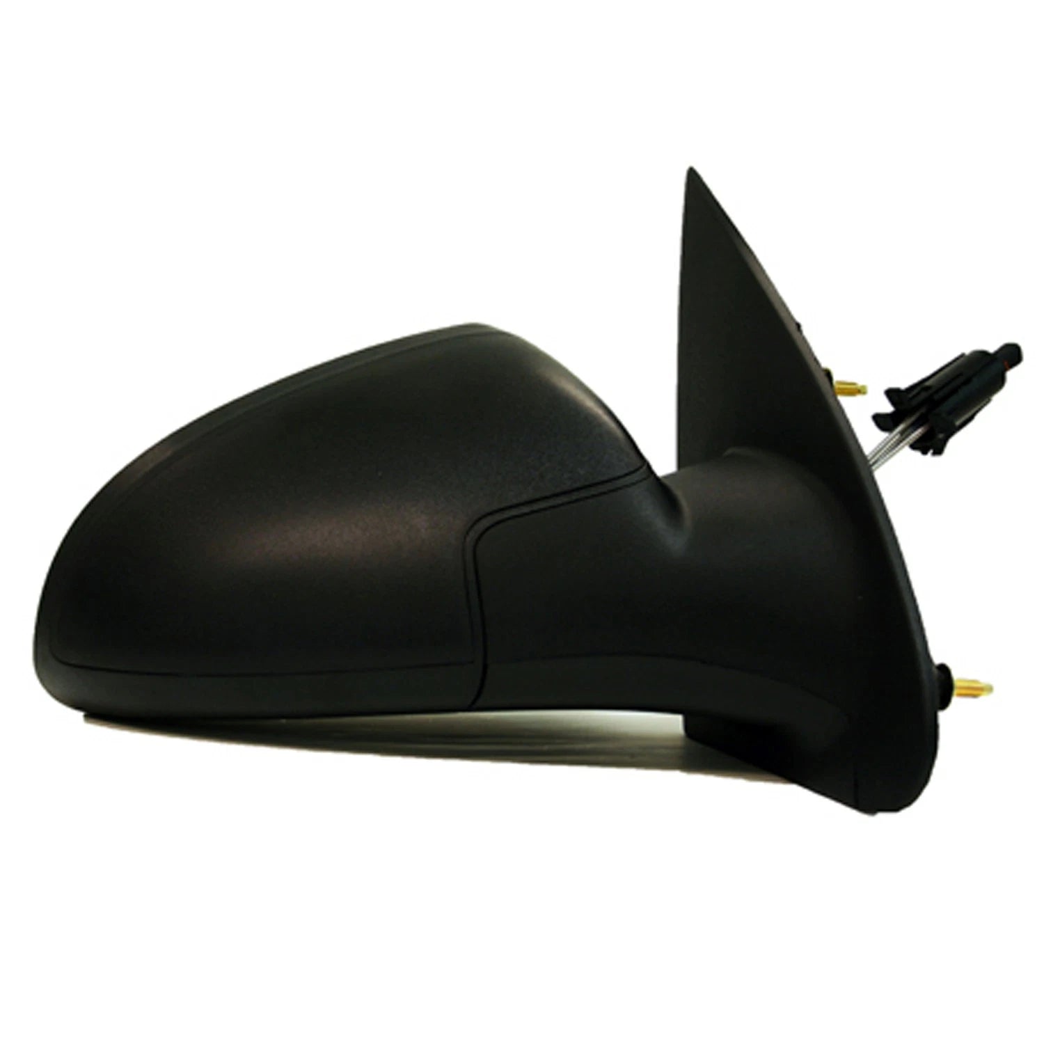 Replacement Black Textured Passenger Side Manual Door Mirror (See Fitment Chart)