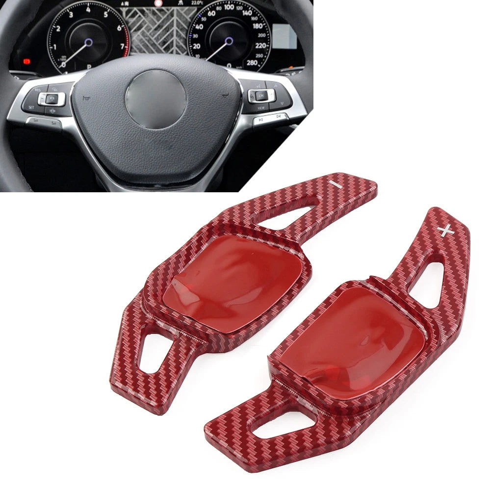 Steering Wheel Paddle Shifter Extensions for VW Golf Jetta Polo (Carbon Fiber)