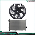 Aluminum Radiator and Cooling Fan Kit for BMW 525i 530i (2000–2003)