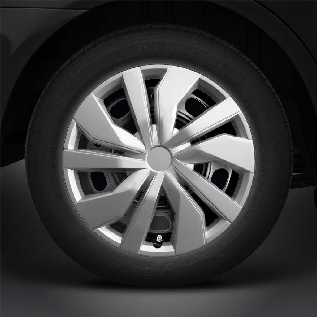 15" 4pc Silver Hubcaps/Wheel Covers for Steel Wheels 'Versa' Style (Set of 4)
