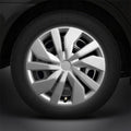 15" 4pc Silver Hubcaps/Wheel Covers for Steel Wheels 'Versa' Style (Set of 4)