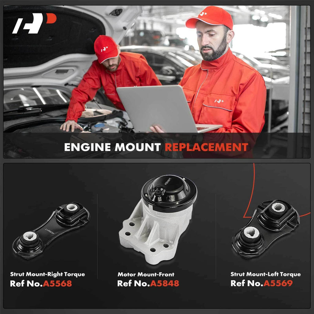 3X Motor Mount & Torque Strut Mount for Ford Explorer (2013-2017)