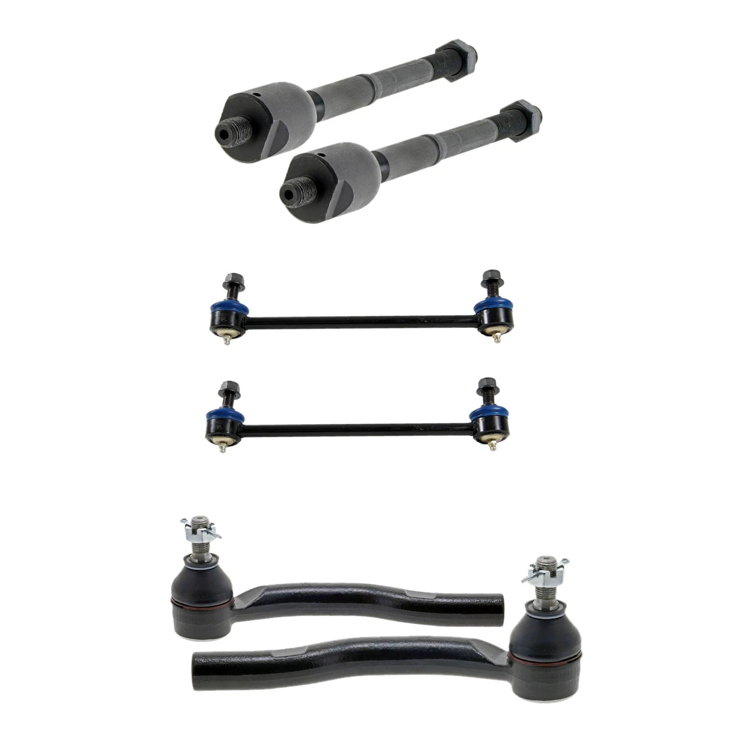 Set of 4 Tie Rod Ends & Sway Bar Links for Lexus ES350 (2007–2012)