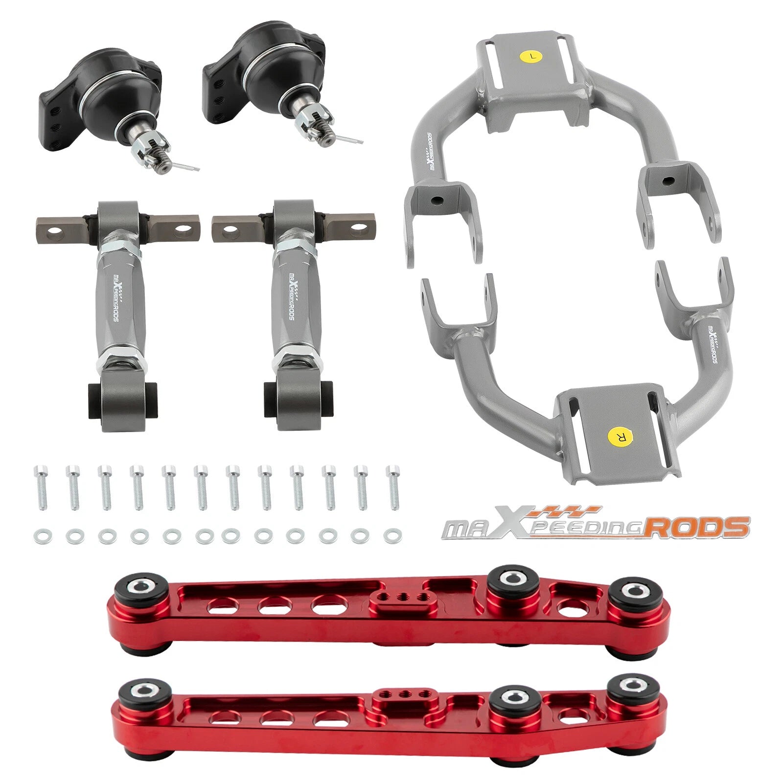 Coilover Shock Absorber & Rear Lower Control Arm Kit for Honda Civic (1992-1995)