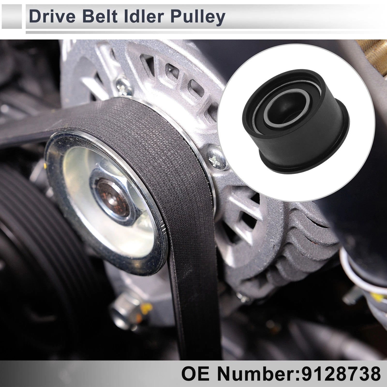 Drive Belt Idler Pulley for Buick Regal 2.0L (No. 9128738, 1 pcs)