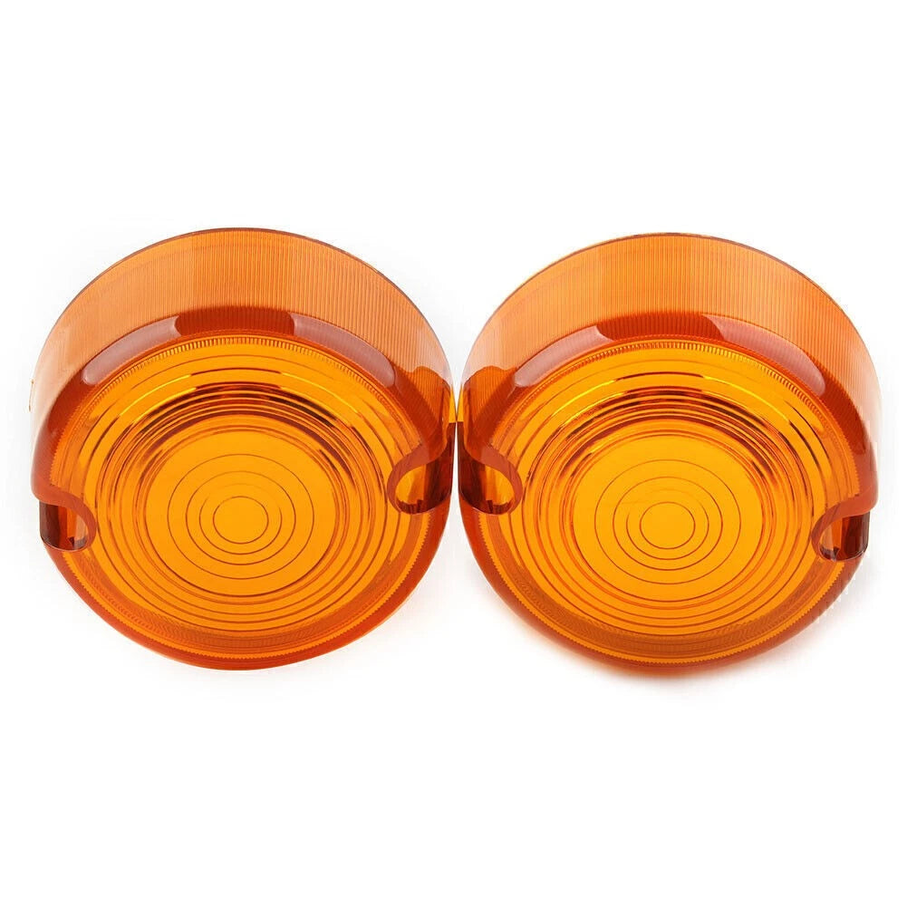 Amber Turn Signal Lens Cover for Harley Dyna FXD FXR Sportster XLH 883 1200 FXST