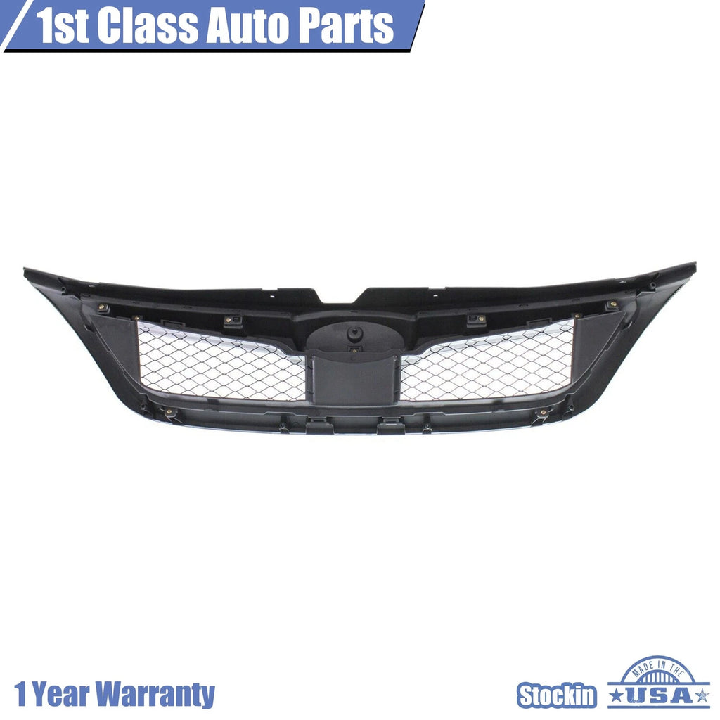 Front Bumper Grille for Subaru Impreza (2011-2014) Black Plastic