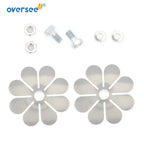 Reed Valve Plate Set for Yamaha 2T 25HP 30HP Outboard Motor (689-W0004)
