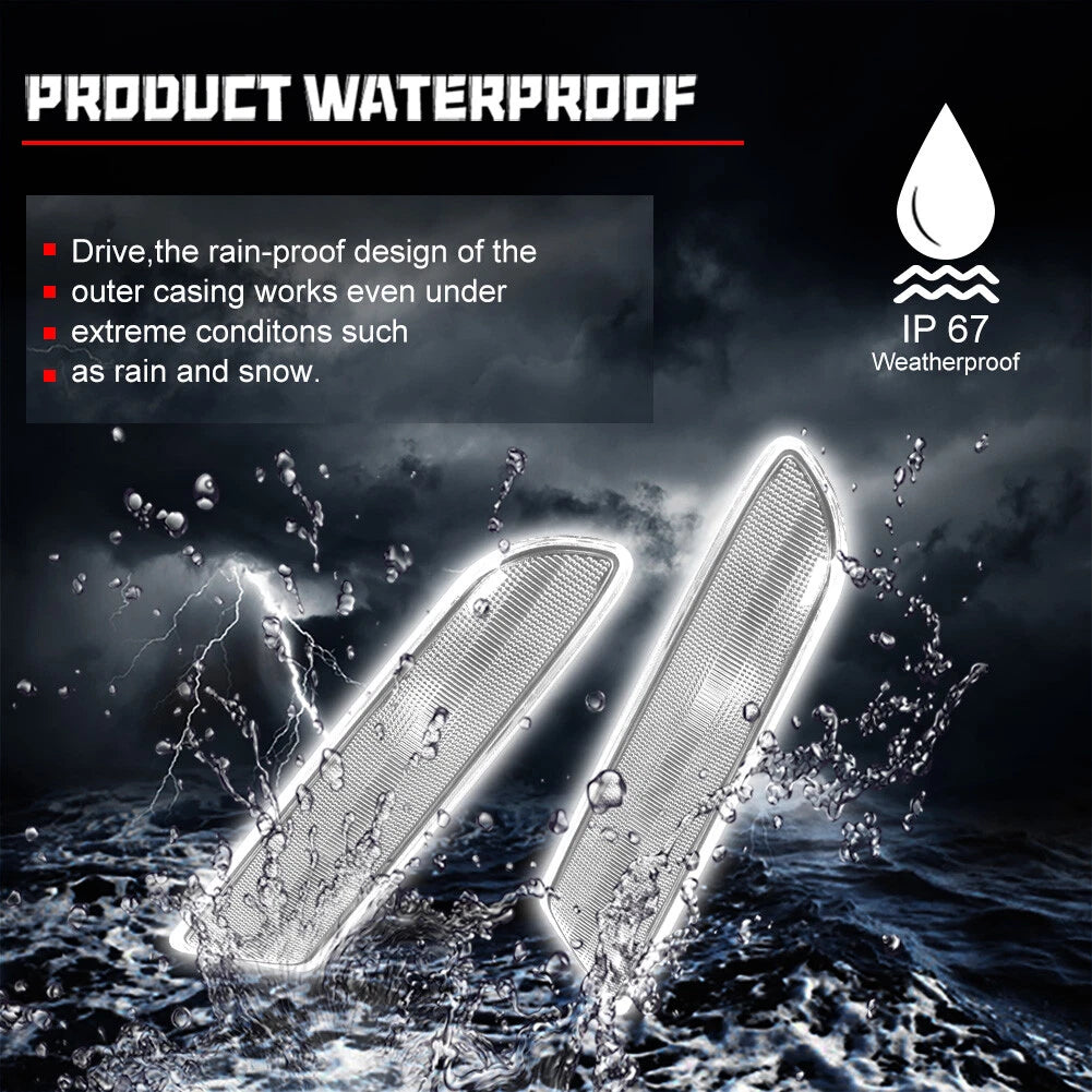 Frosted Clear Front Side Marker Light Housings for Lexus ES300 ES330