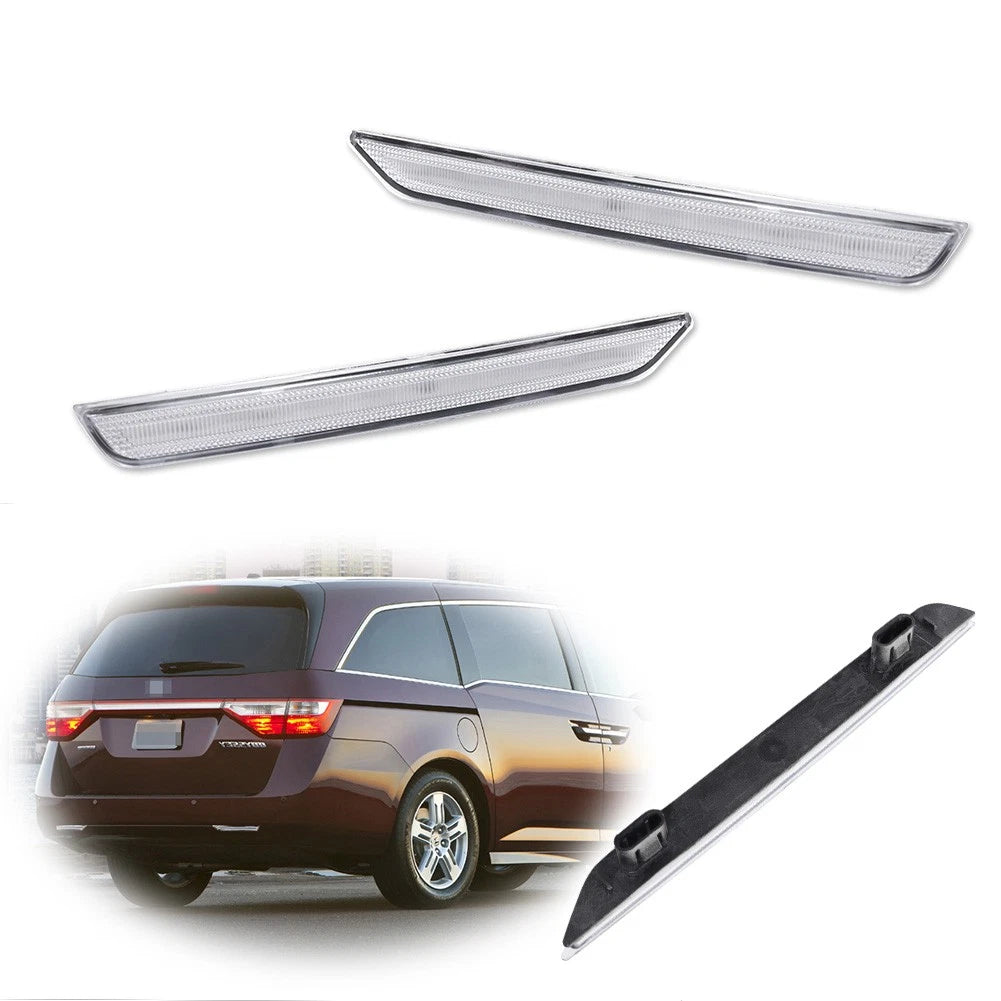 Clear Lens Rear Bumper Reflectors for Honda Odyssey (2011–2017)