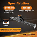 2" Class 3 Tow Hitch Receiver for Sprinter 2500/3500 (2007-2025)