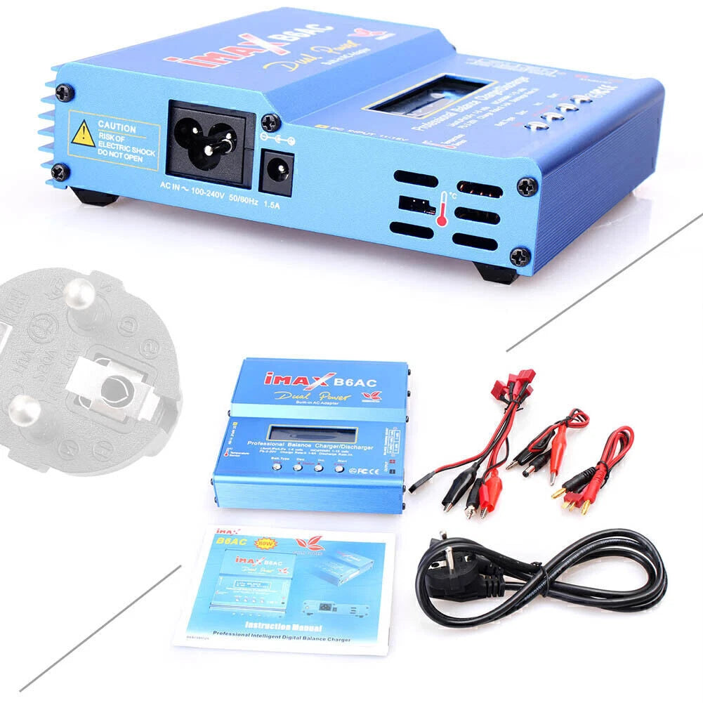 iMAX B6AC Charger for RC Batteries (NiMH, LiPo, 3S) 80W AU Plug