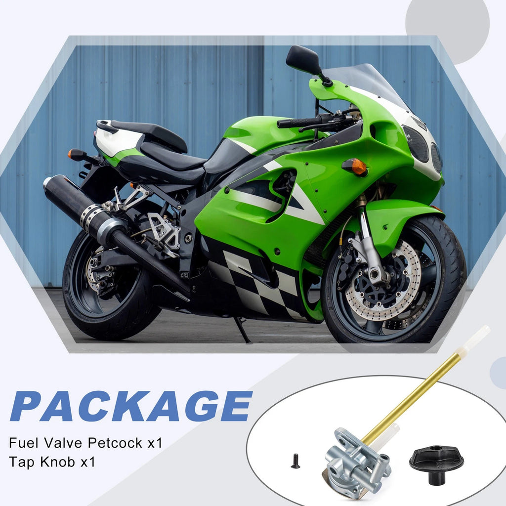 Fuel Tap Petcock Assembly for Kawasaki Ninja ZX-7R RR ZX750P ZX750N (1996–2003)