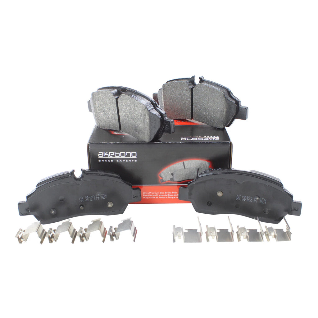 Set of 4 Akebono Severe Duty Rear Disc Brake Pads for Ford Transit 150 250 350 HD