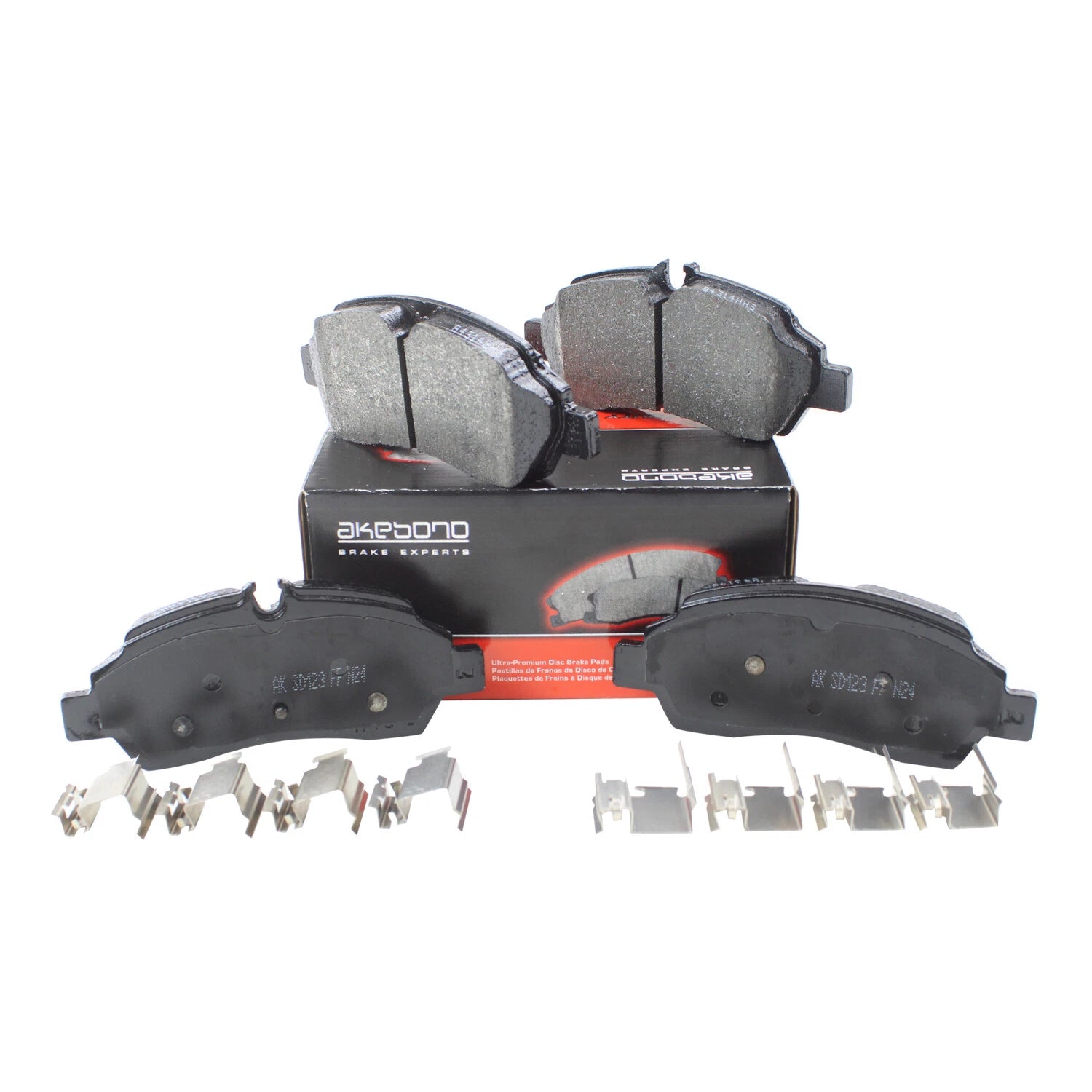 Set of 4 Akebono Severe Duty Rear Disc Brake Pads for Ford Transit 150 250 350 HD