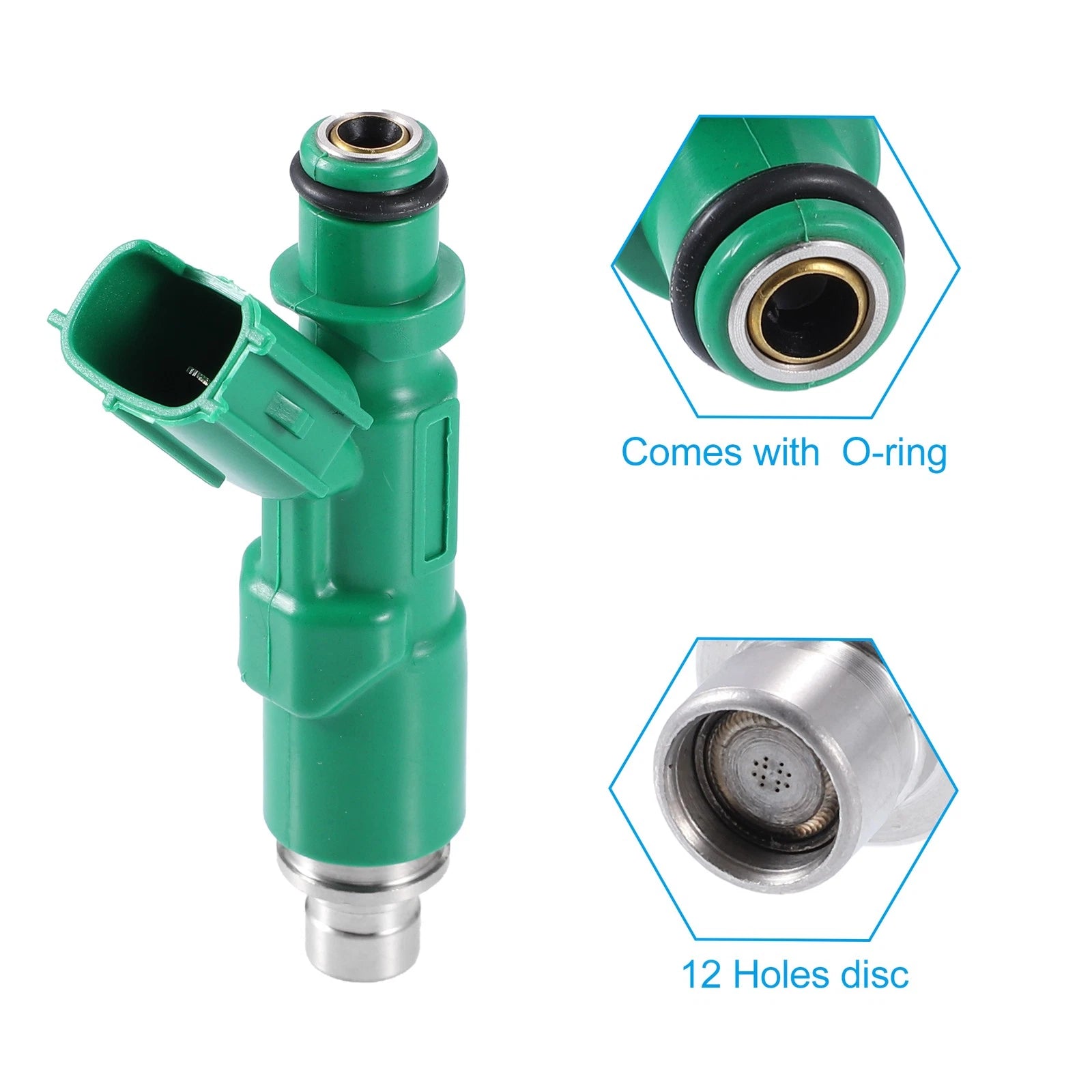 Set of 4 Fuel Injectors 23209-21020 for Toyota Prius 1.5L (2003–2009) & Scion xA xB