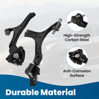 12Pcs Front Lower Control Arms Tie Rod Ends Sway Bars for Honda Accord (2013–2017)