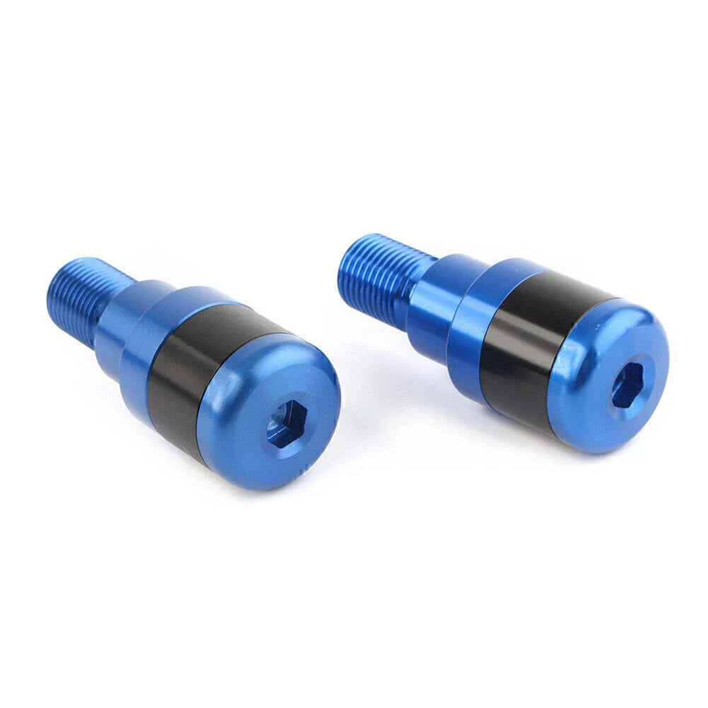 Blue Handle Bar End 7/8" Handgrip Plugs for Yamaha MT-07 MT-09 MT-10 (2014-2023)