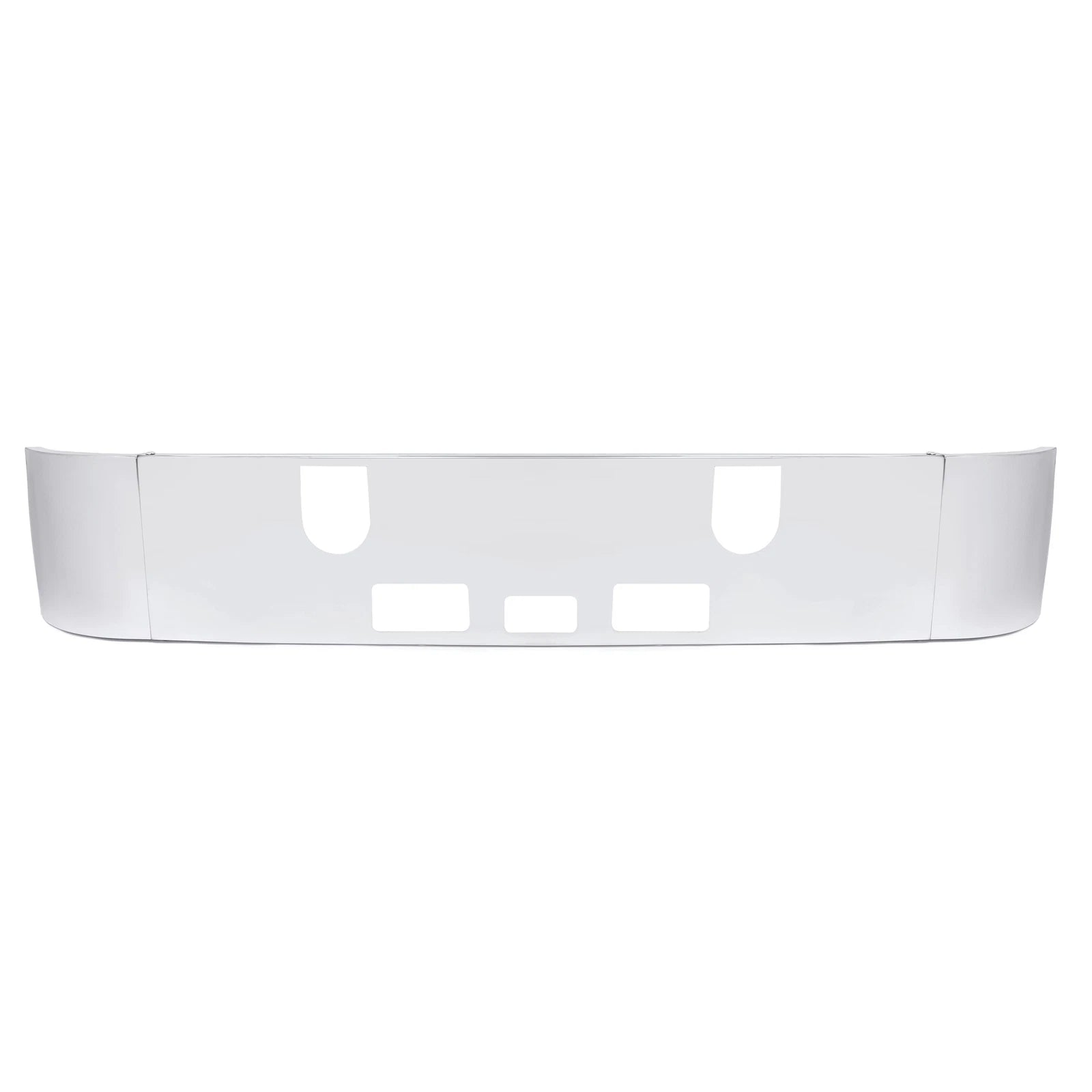 Chrome Front Bumper for Mack CH (1989–2003) with Fog Light Holes