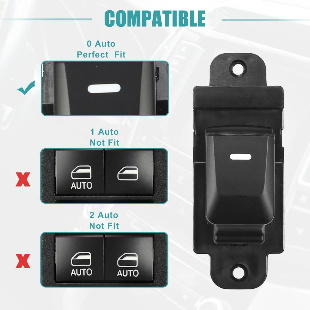 Power Window Switch for KIA Cerato (2016) - Front Right Side, Black