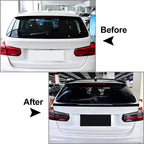 Glossy Black Rear Middle Tail Wing Spoiler for BMW 3 Series (2013-2019)