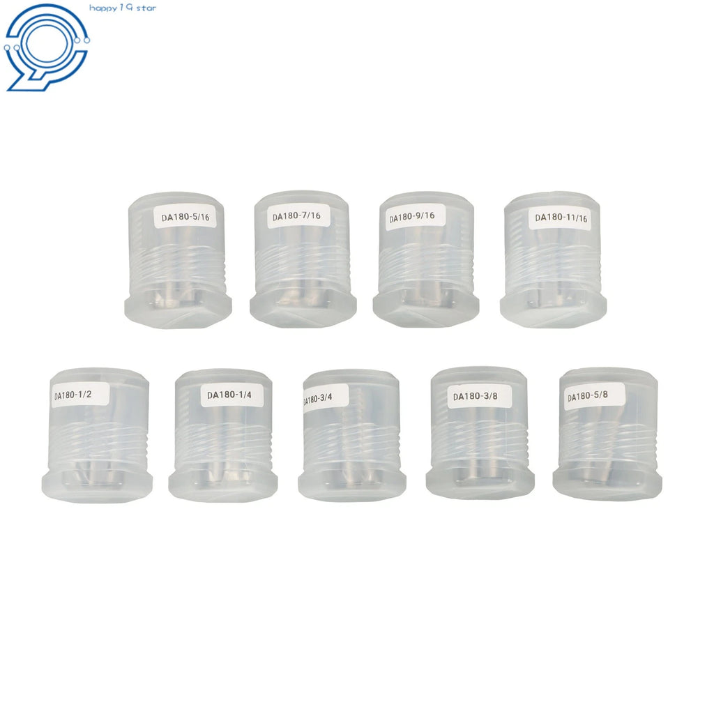 9 Pack Double Angle Collets for CNC Mill Lathe (1/4 to 3/4 Inch)