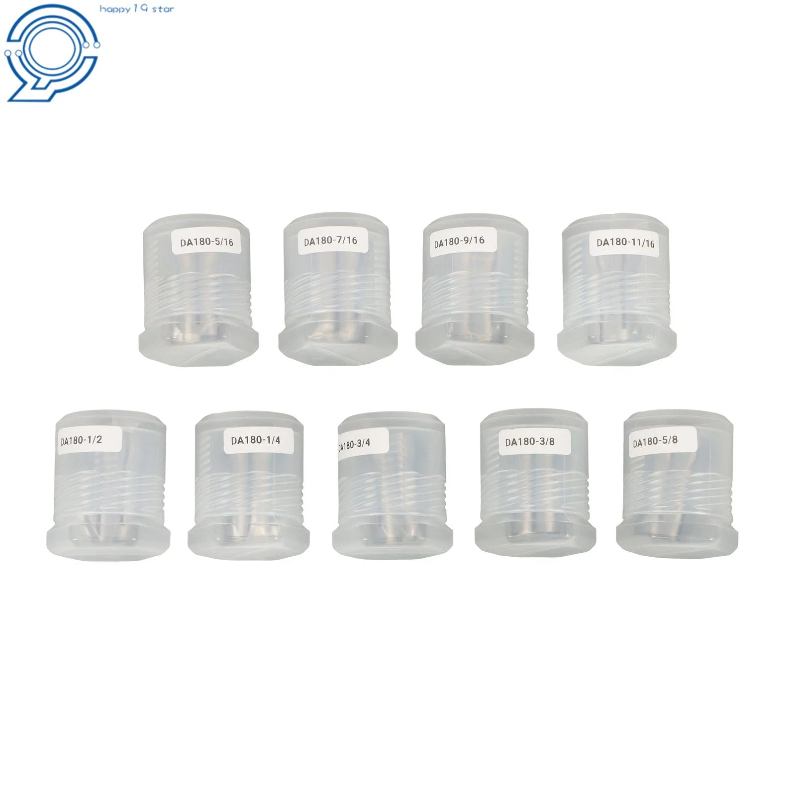 9 Pack Double Angle Collets for CNC Mill Lathe (1/4 to 3/4 Inch)