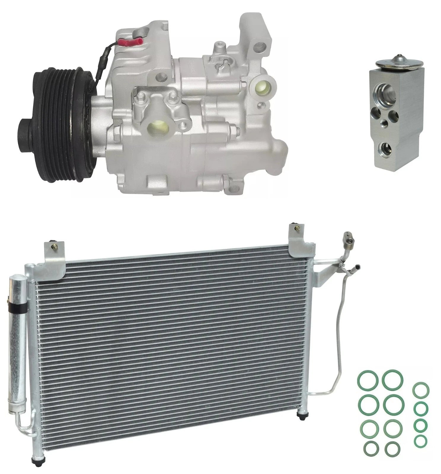 A/C Compressor Kit with Condenser for Mazda CX-7 2.3L Turbo (2008–2012)