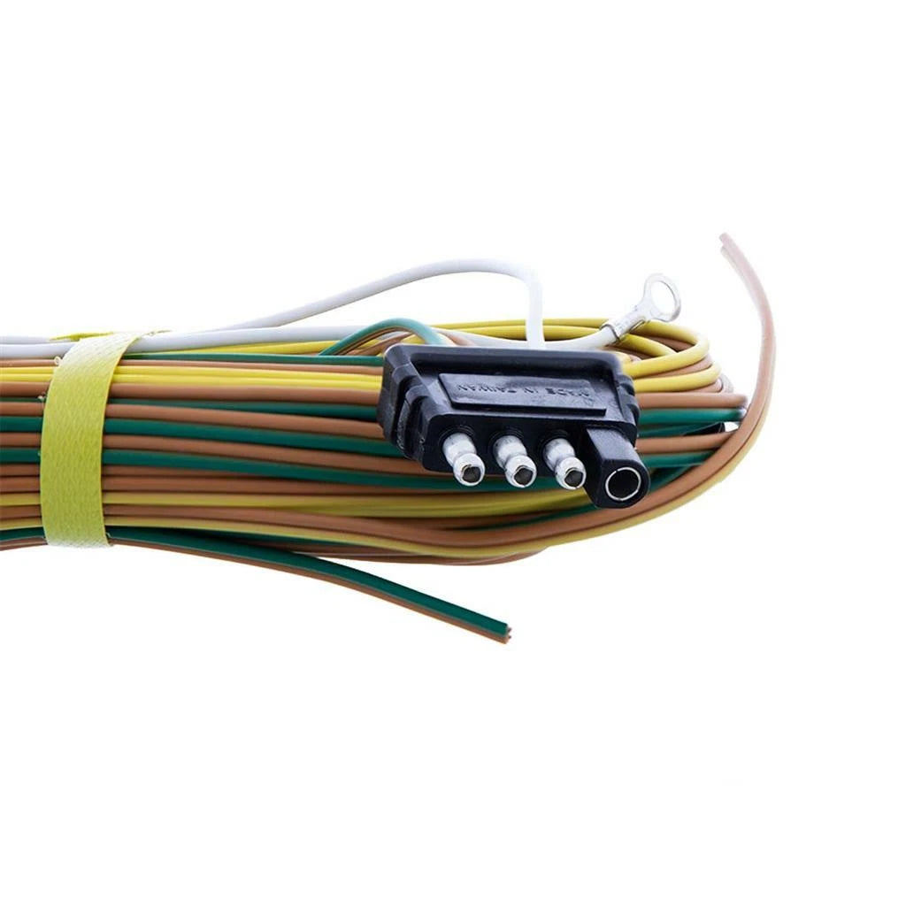 Trailer Wiring Harness Kit 4 Pin Flat for Wishbone Tail Lights (2005–2015)